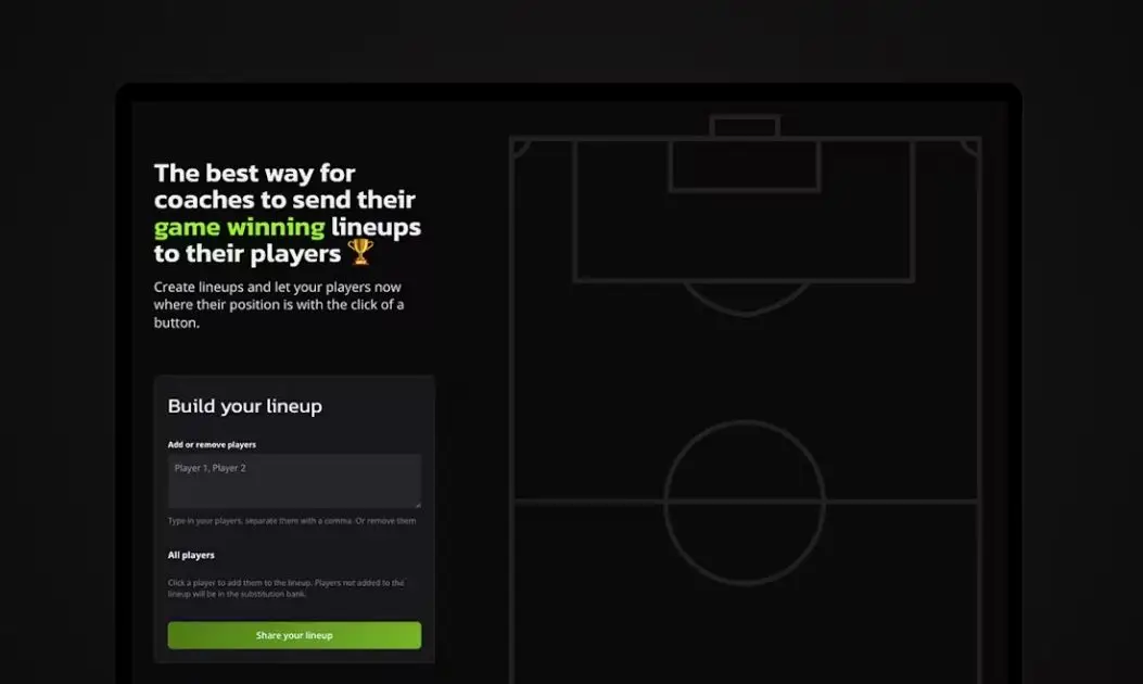 Lineup creator product image