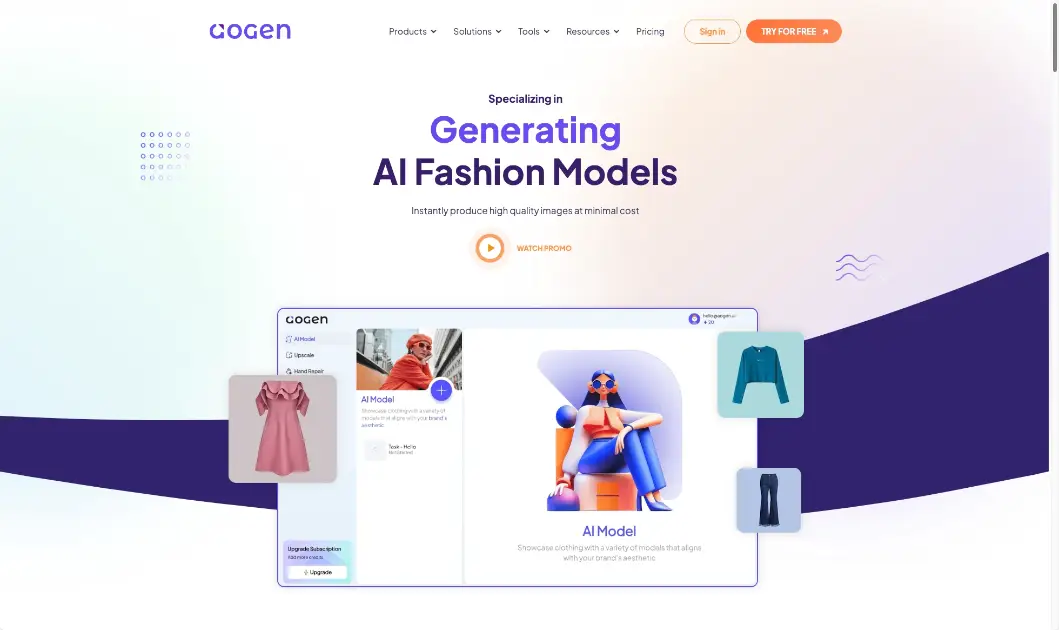 aoGen - AI Generated Models and AI Image Tools product image