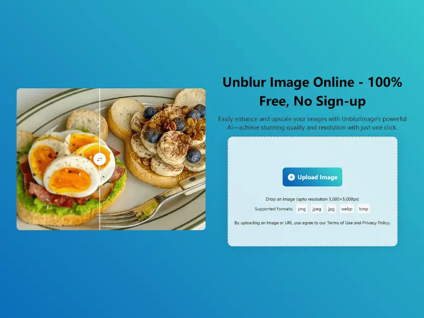 Unblurimage AI product image