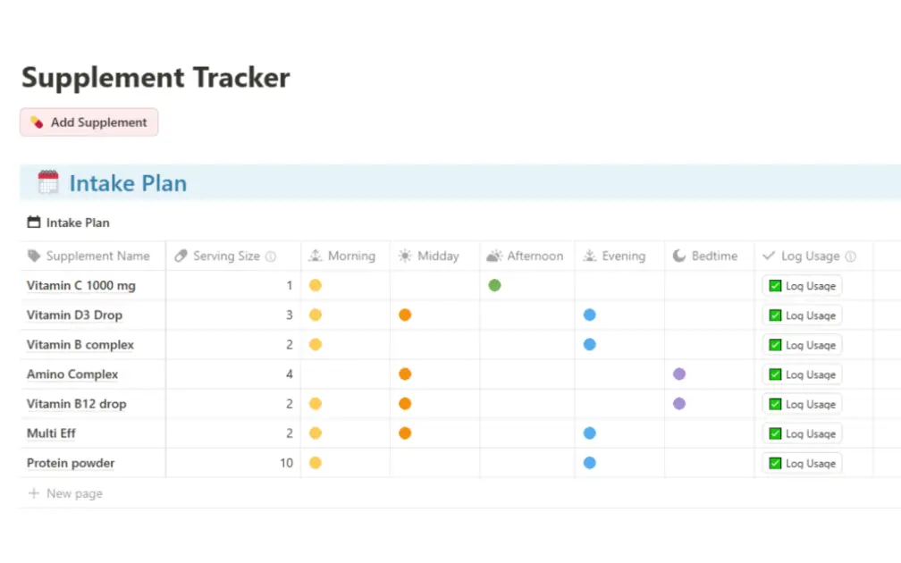Supplement Tracker product image