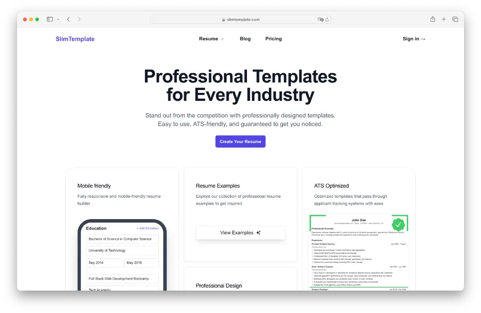 SlimTemplate product image