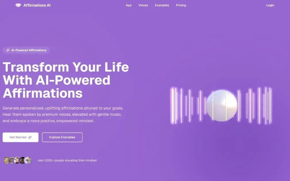 Affirmations AI product image