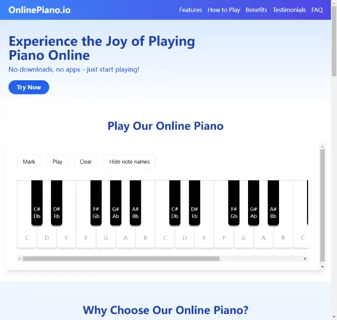 Online Piano product image