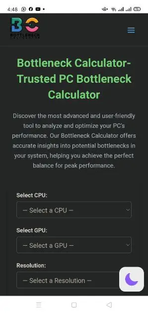 PC Bottleneck calculator product image