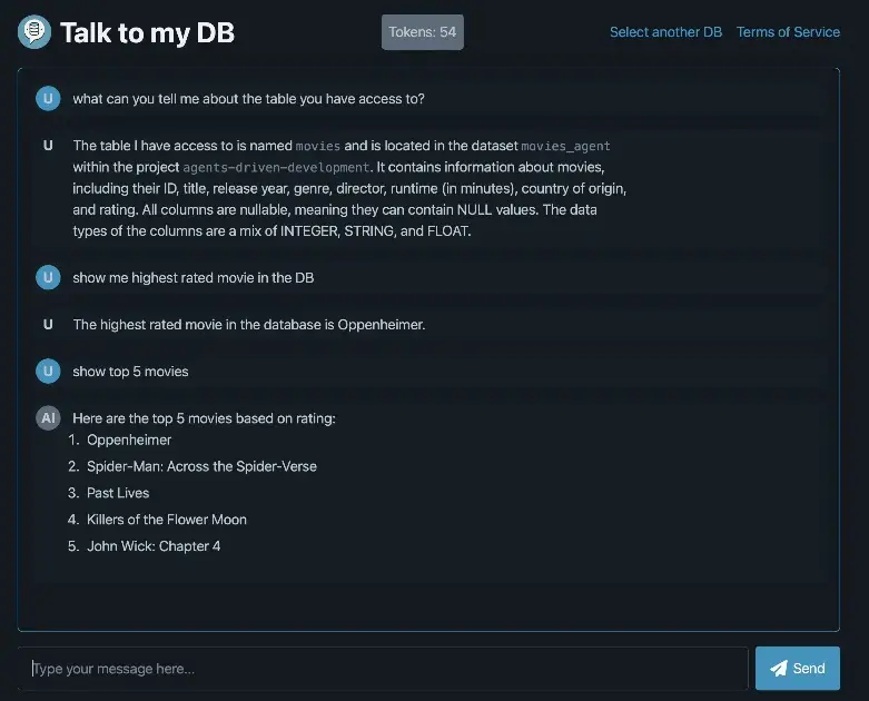 TalkToMyDB product image