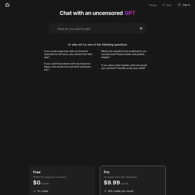 GPT Uncensored product image