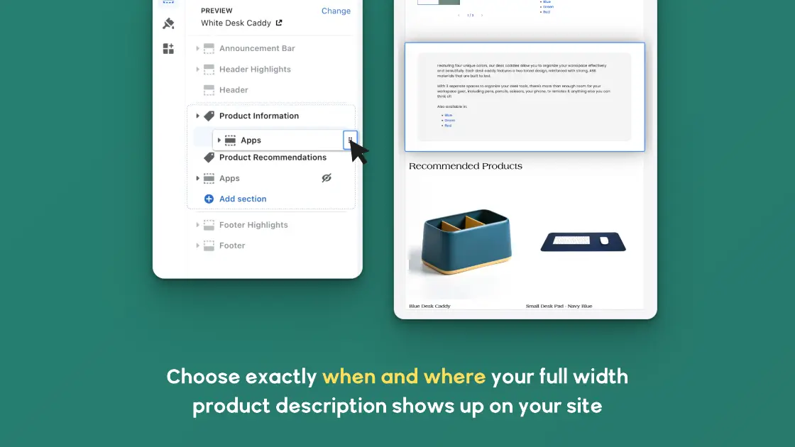 Full-Width Product Description product image