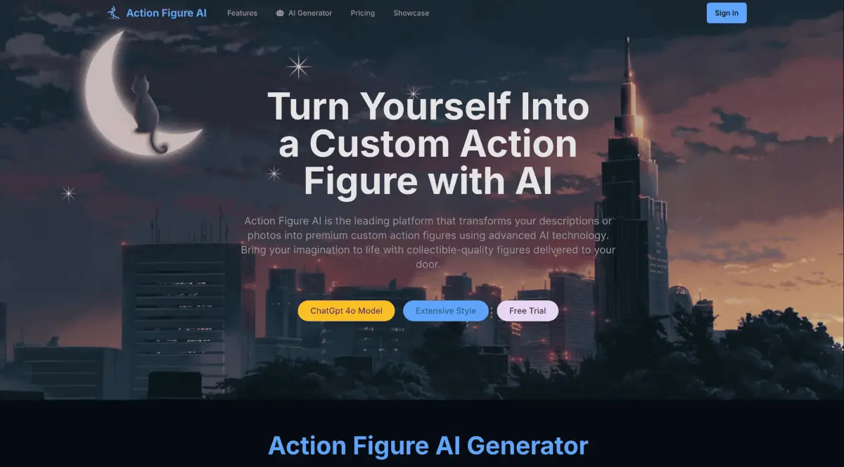 Action Figure AI product image