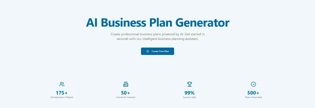 AI Business Plans Generator product image