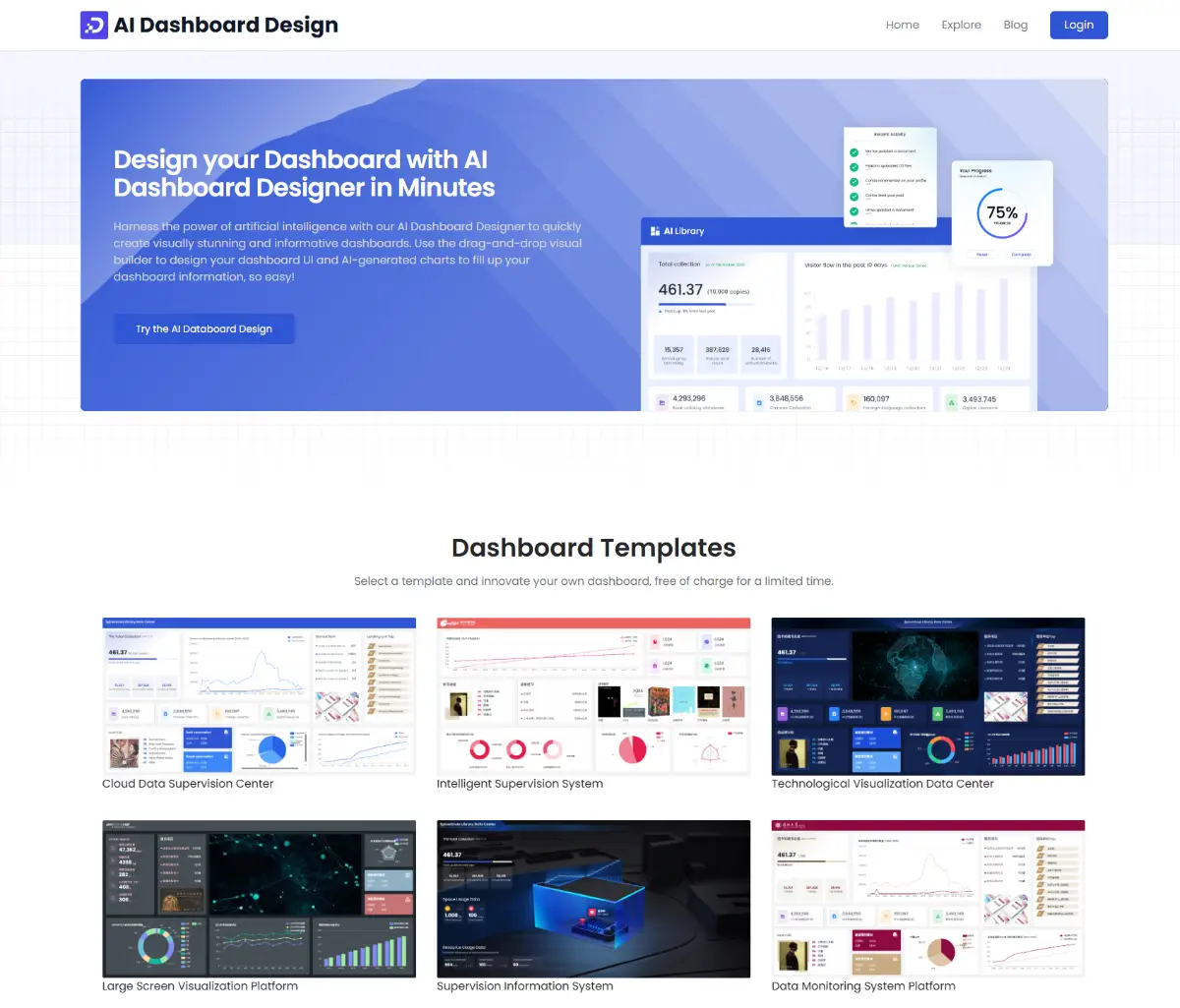 AI Dashboard Design image number 01