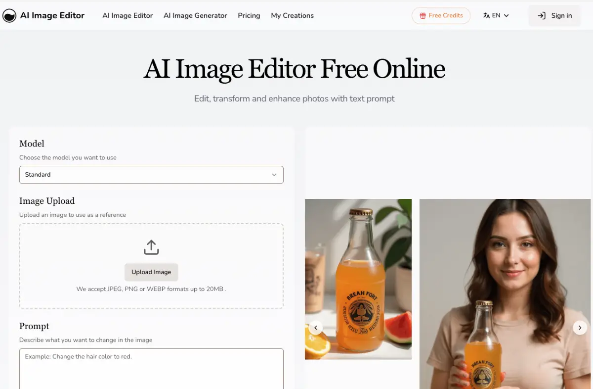 AI Image Editor product image