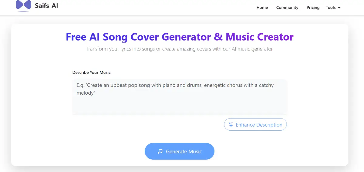 AI Music Generator: Saifs AI image number 11