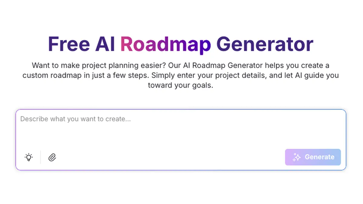 AI Roadmap Generator image number 01