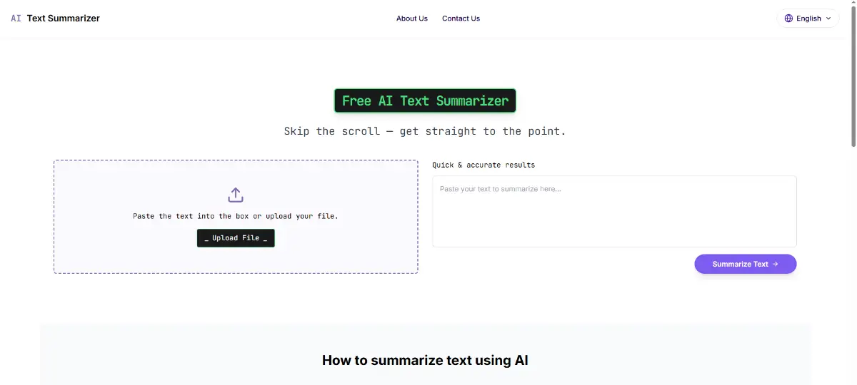 AI Text Summarizer product image