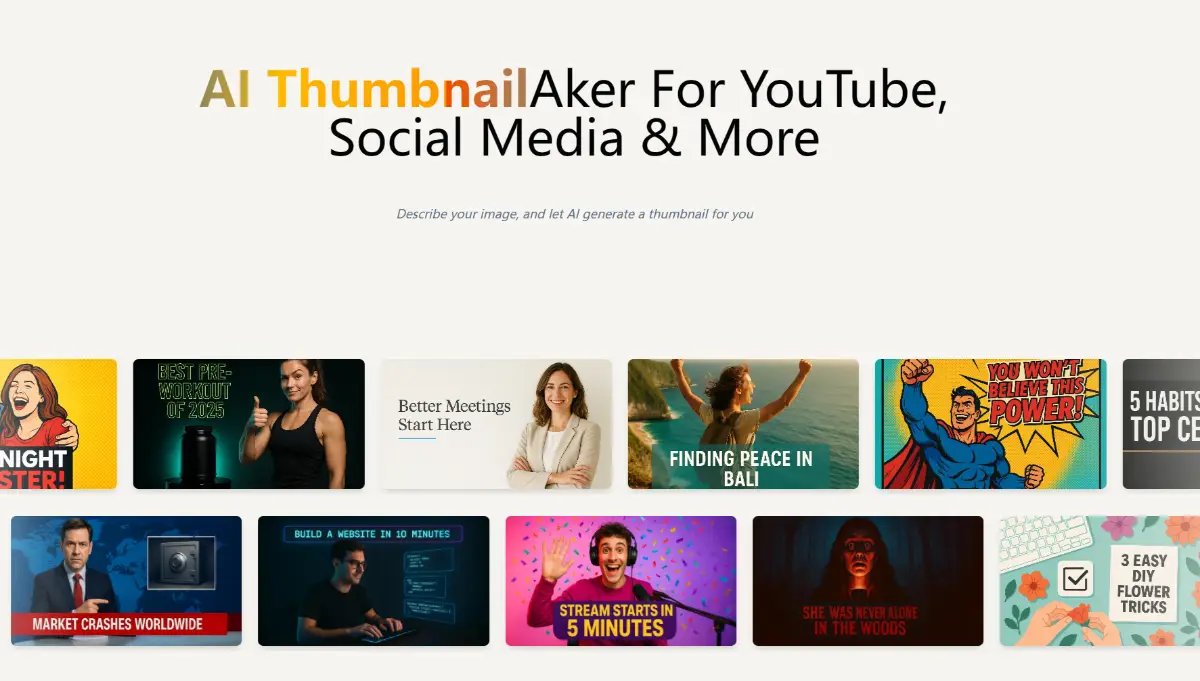 AI Thumbnail Maker image number 01