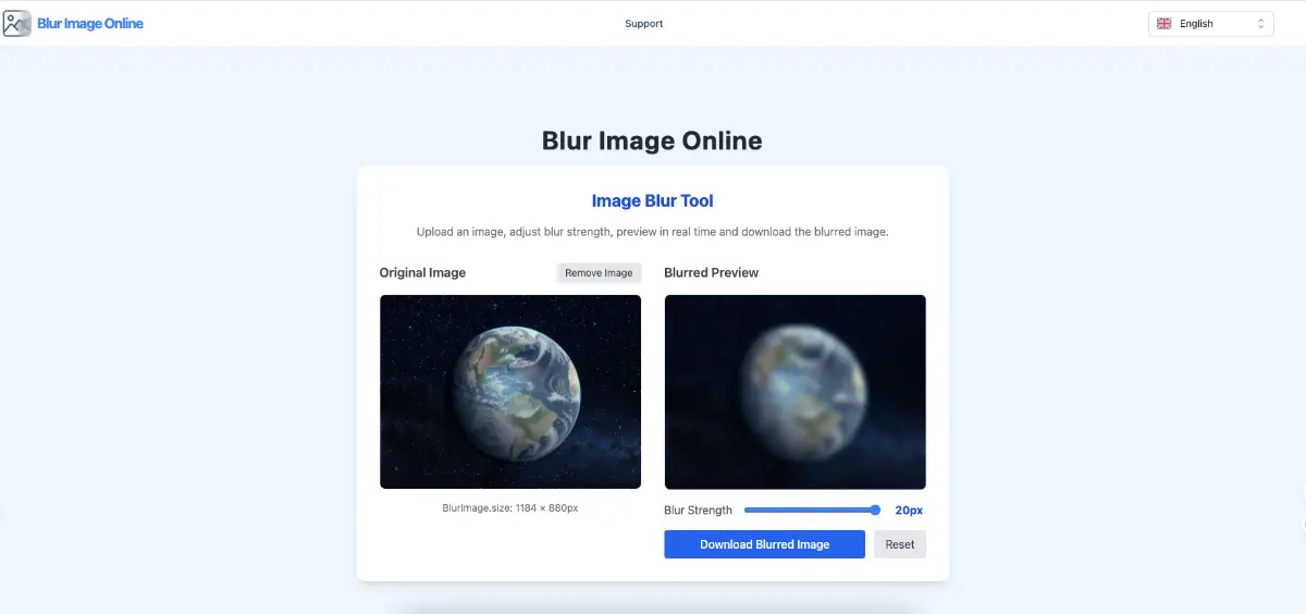 Blur Image Online product image