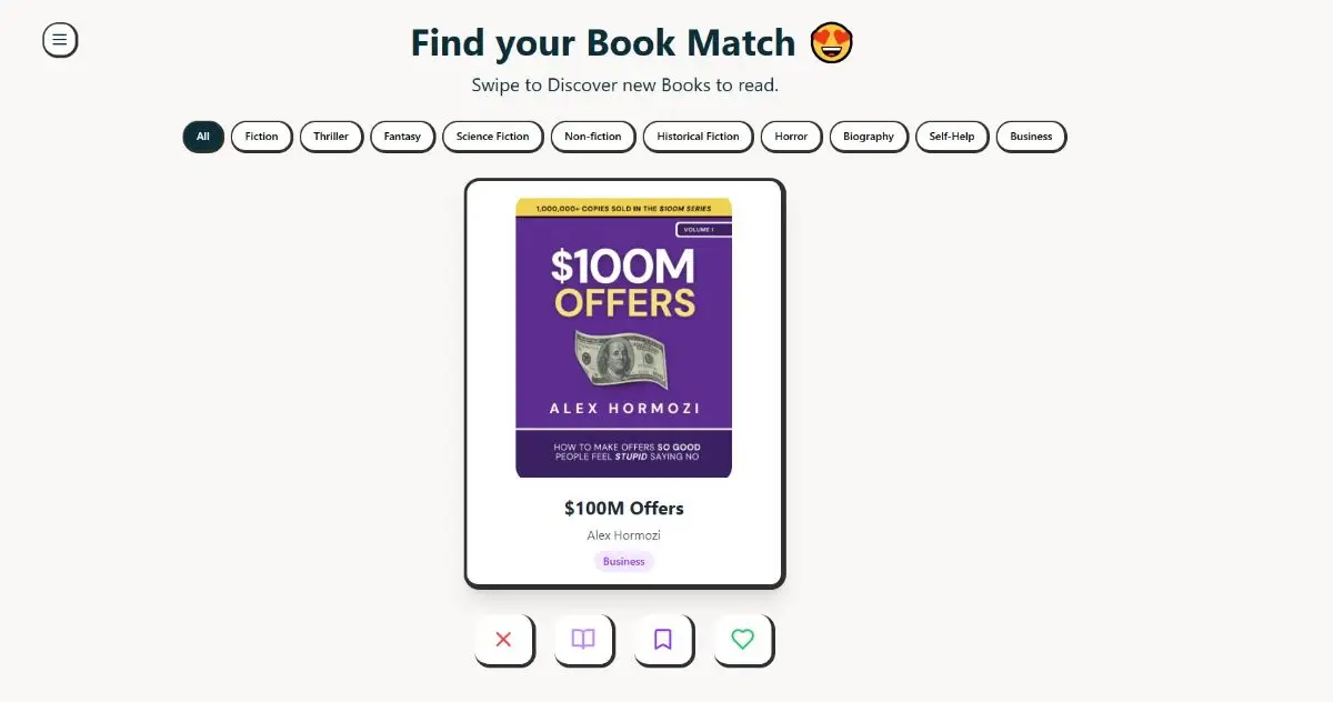 BookSwipr product image