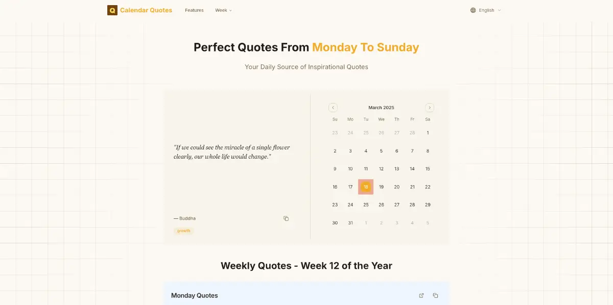 Calendar Quotes image number 01