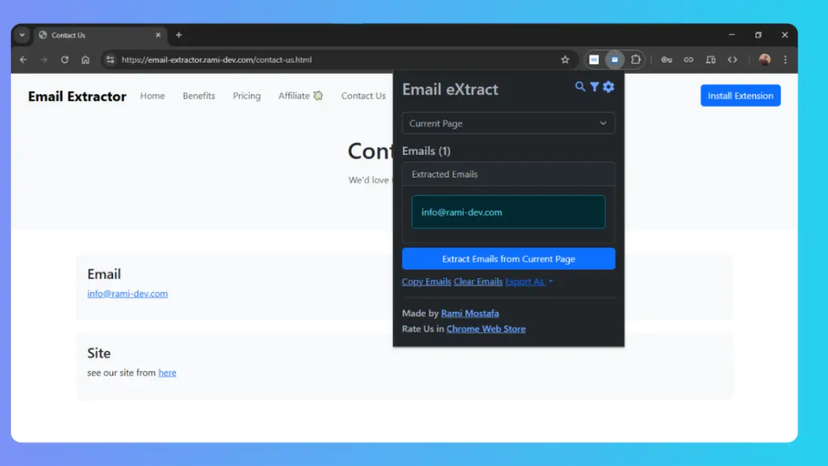 Email eXtract image number 01