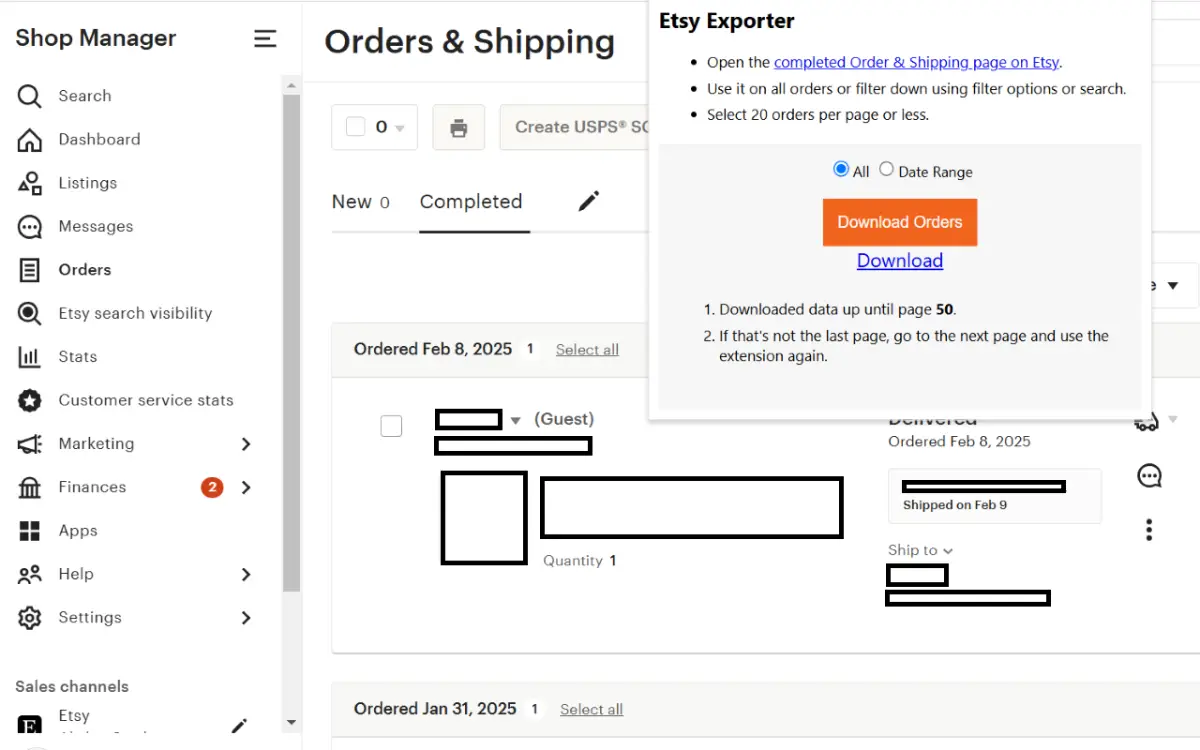 Etsy Exporter product image