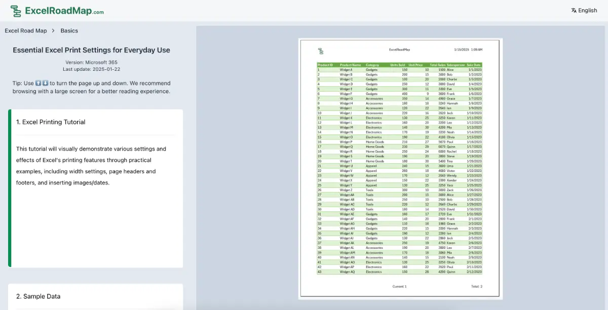 ExcelRoadMap image number 11