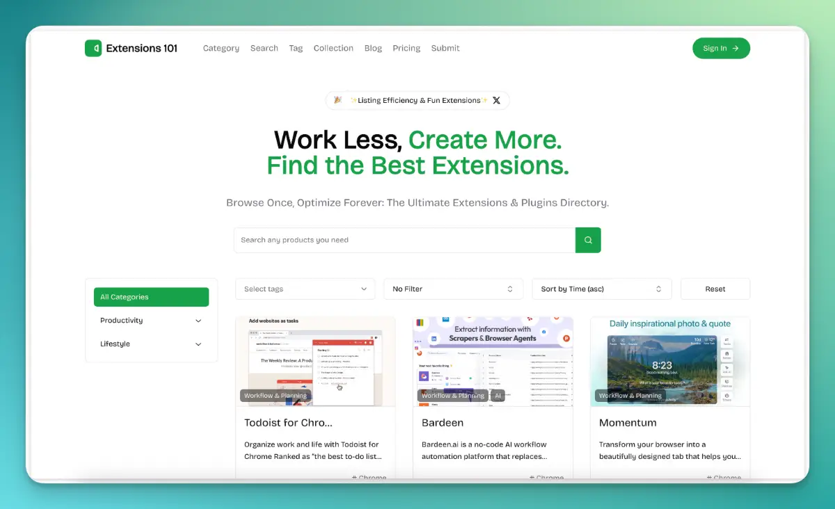 Extensions101 product image