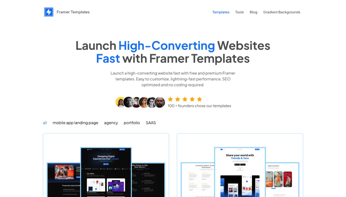 Framer Templates supply image number 01