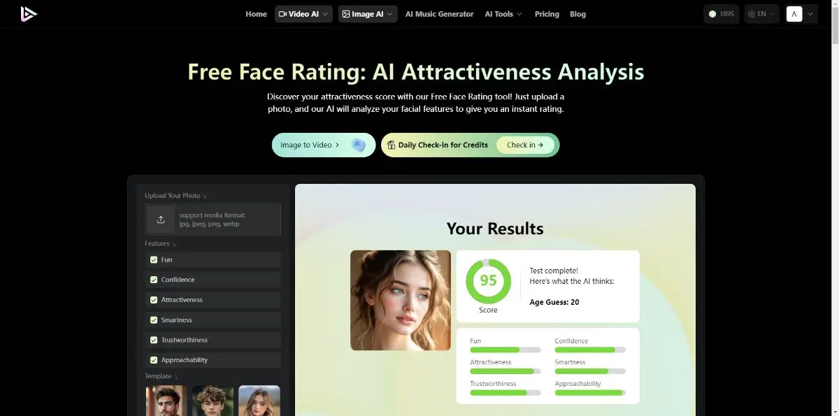 Free AI Face Rating product image