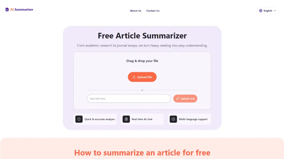 Free Article Summarizer product image