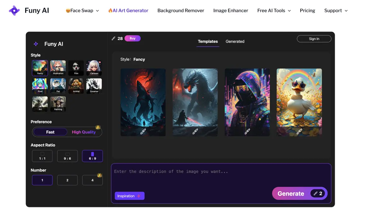 Funy AI product image