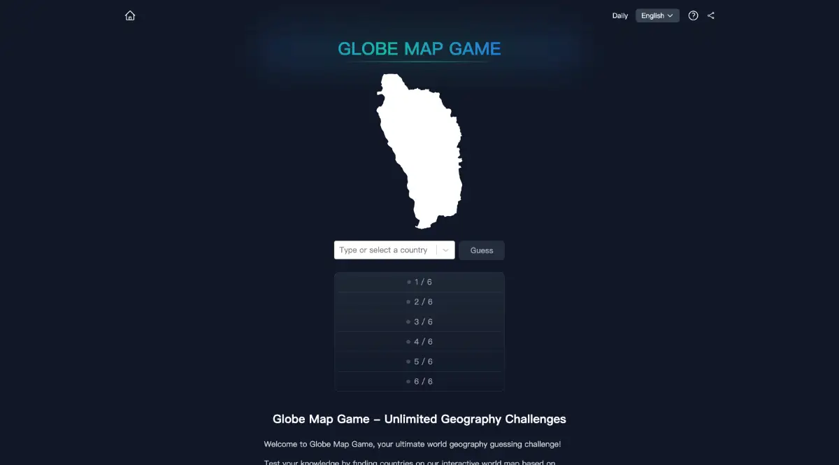Globe Map Game product image