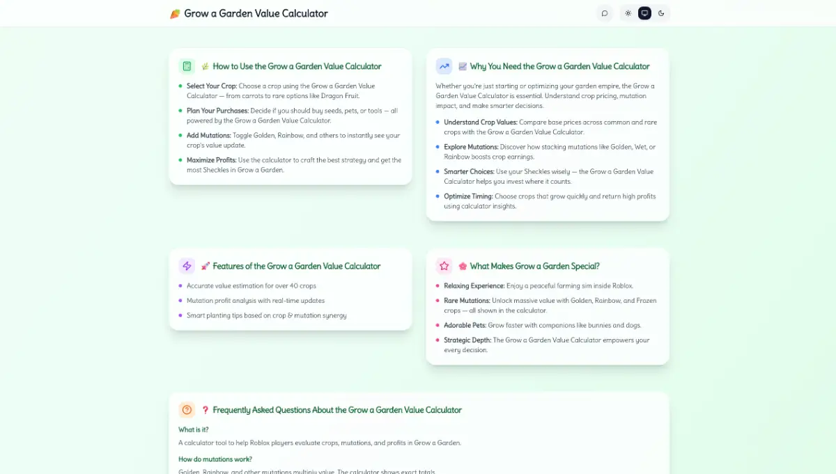 Grow a Garden Calculator image number 11