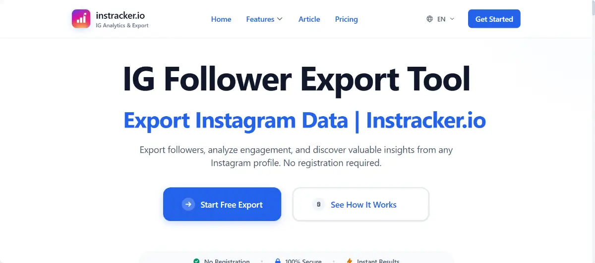 IG Follower Export Tool image number 01