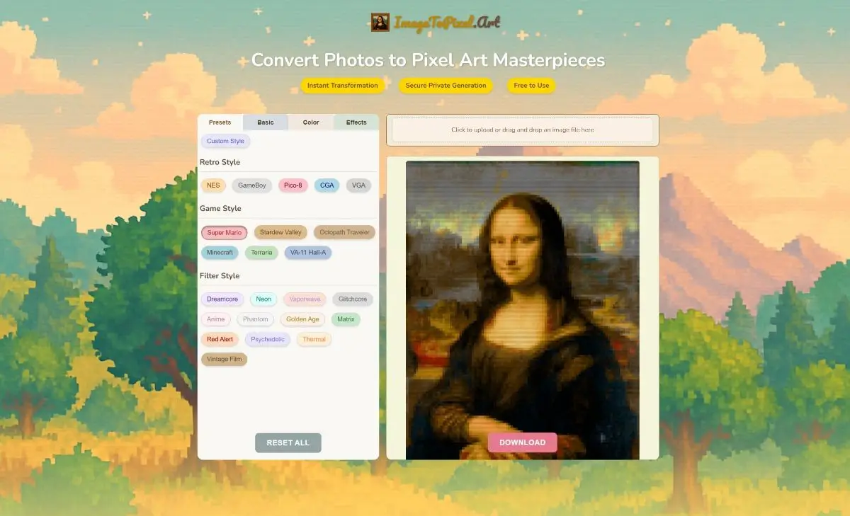 Imagetopixel image number 01