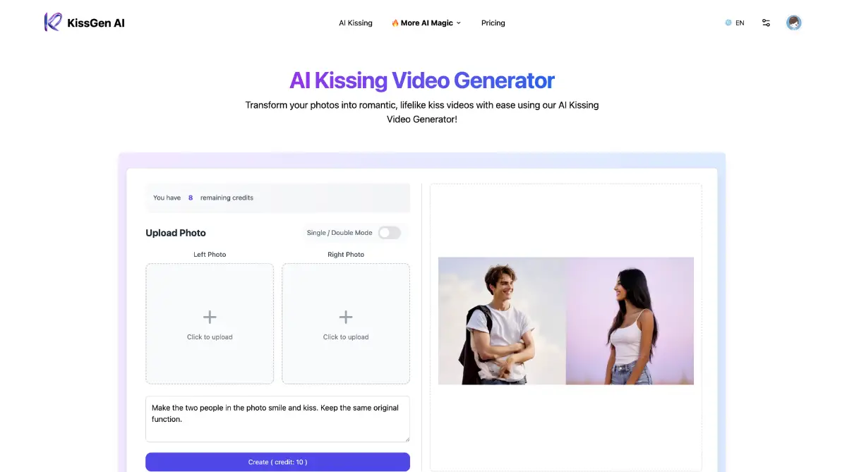 KissGen AI product image