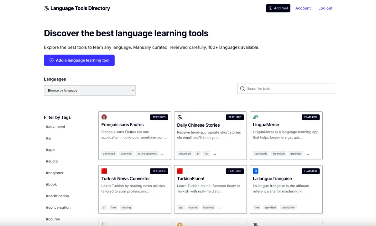 Language Tools Directory image number 11