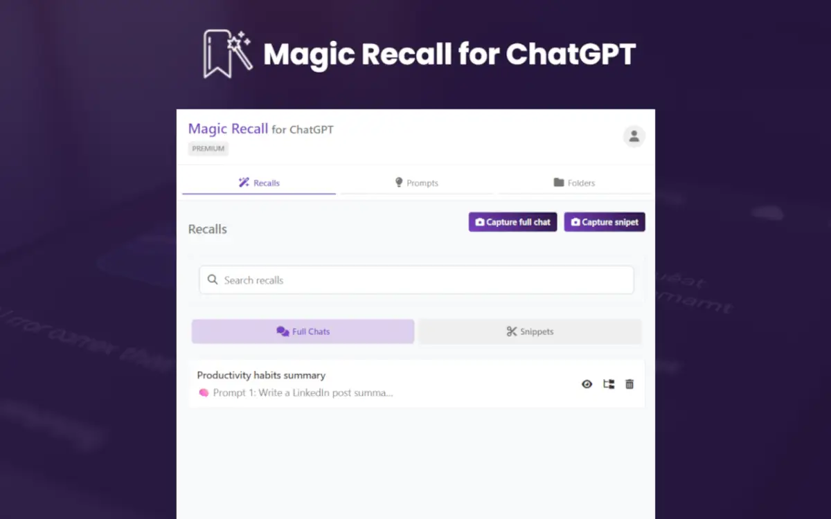 Magic Recall for ChatGPT image number 21