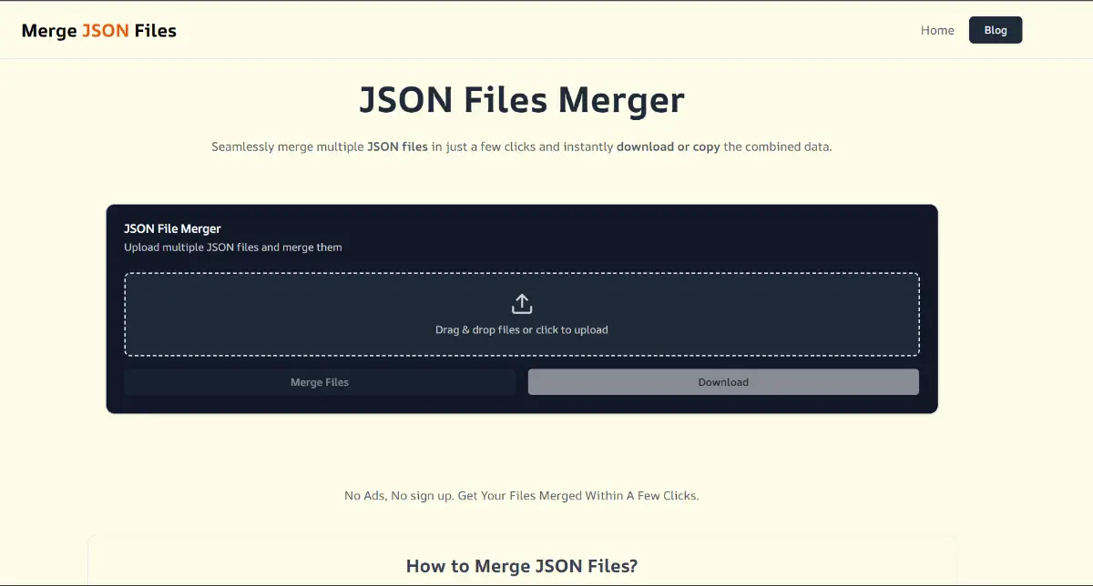 Merge JSON Files product image