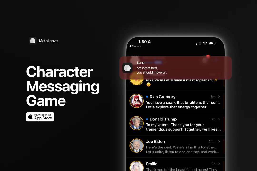 metoLeave - AI Messaging Game image number 01