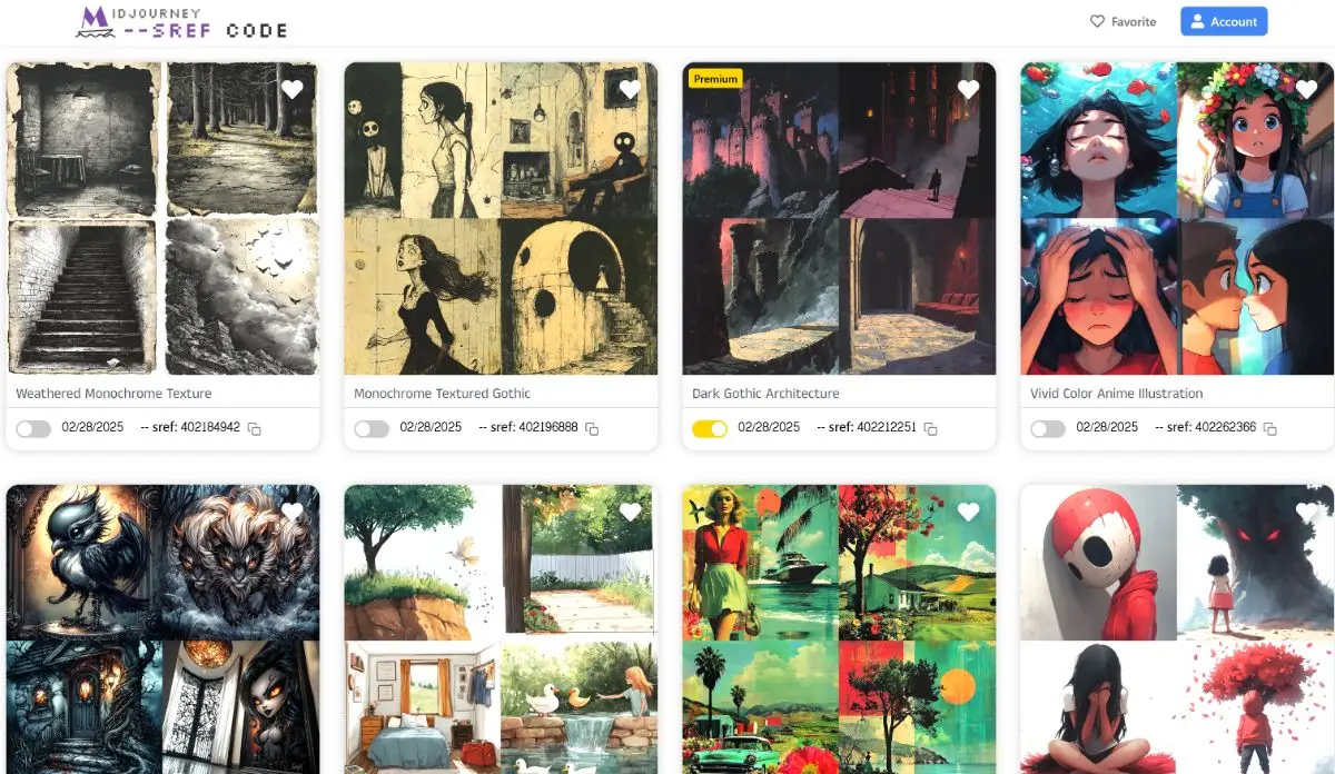 Midjourney sref code library image number 11