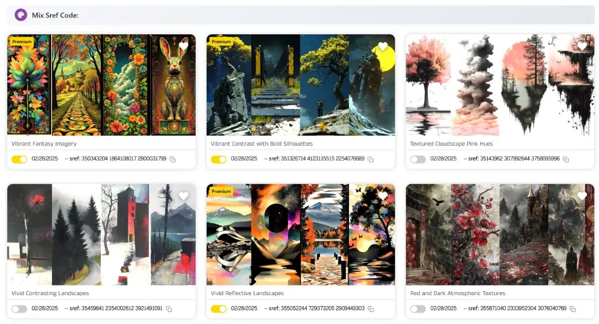 Midjourney sref code library image number 21