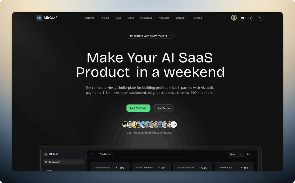 MkSaaS image number 21