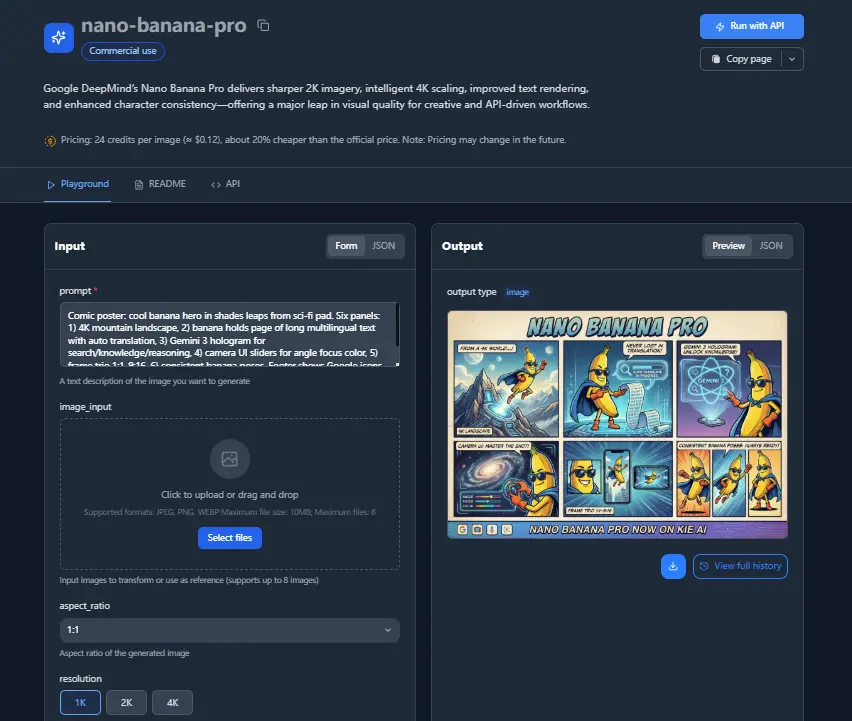 Nano Banana Pro API - Kieai product image