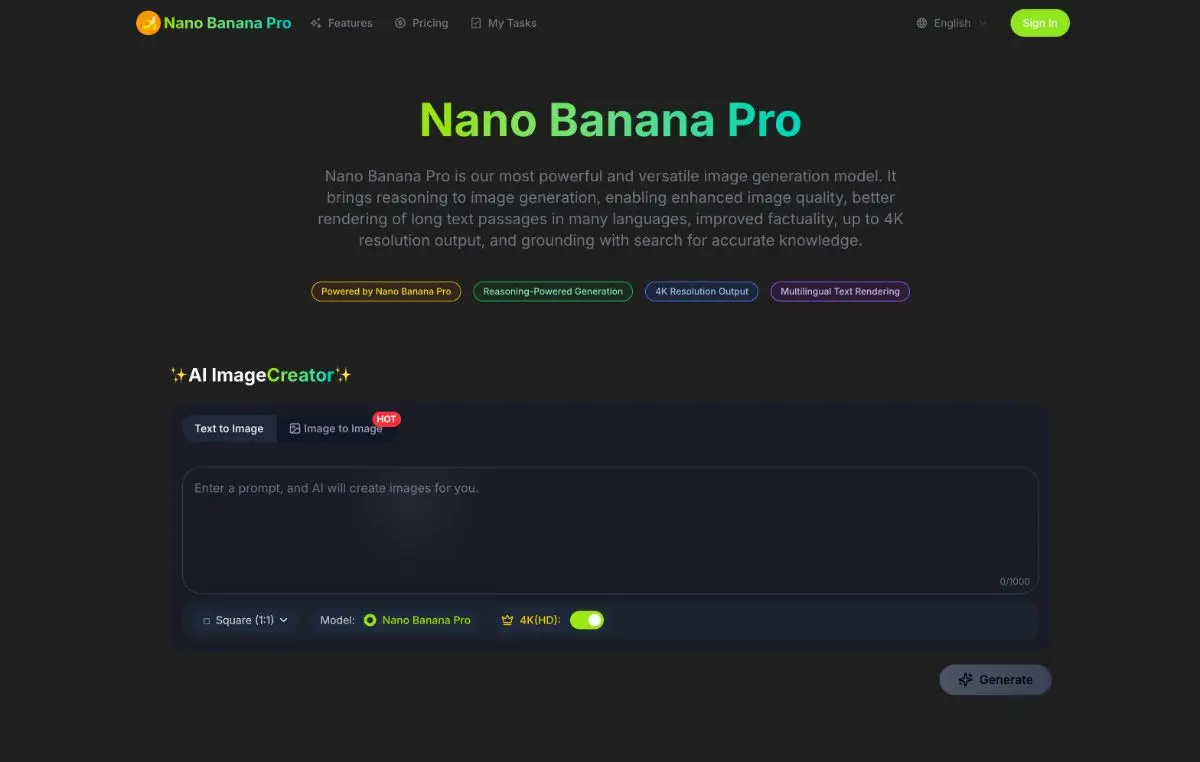 Nano Banana Pro product image