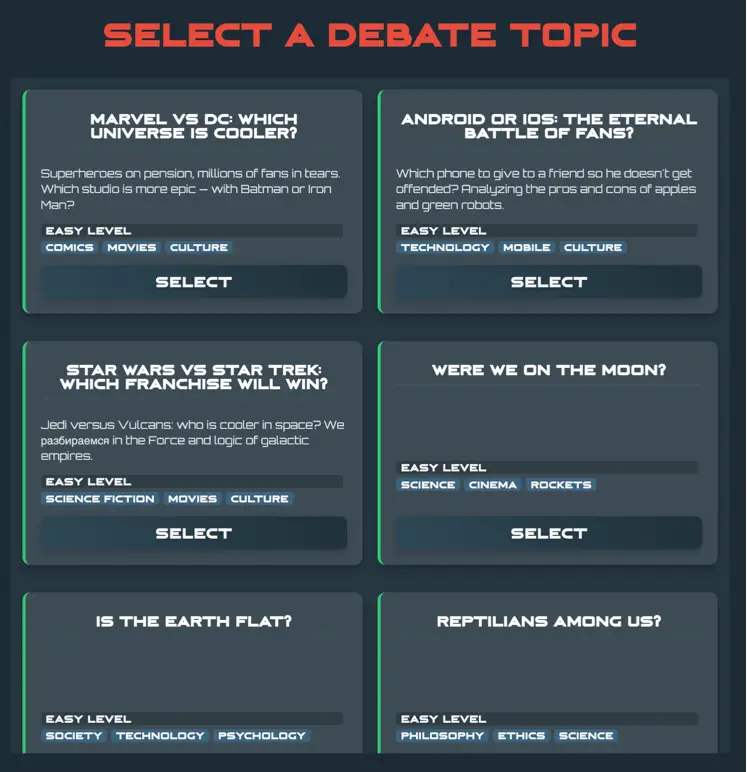 Negotiation Wars aka Debates Simulator image number 31