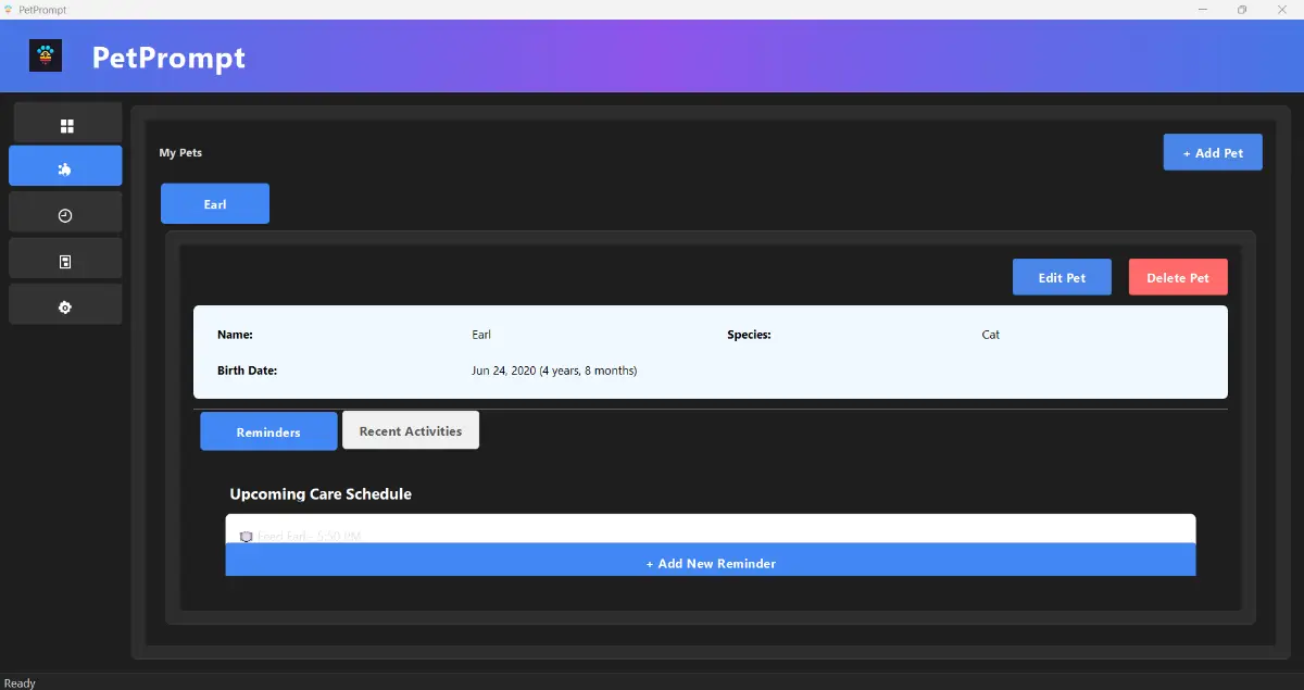 PetPrompt - Pet Reminder Software product image