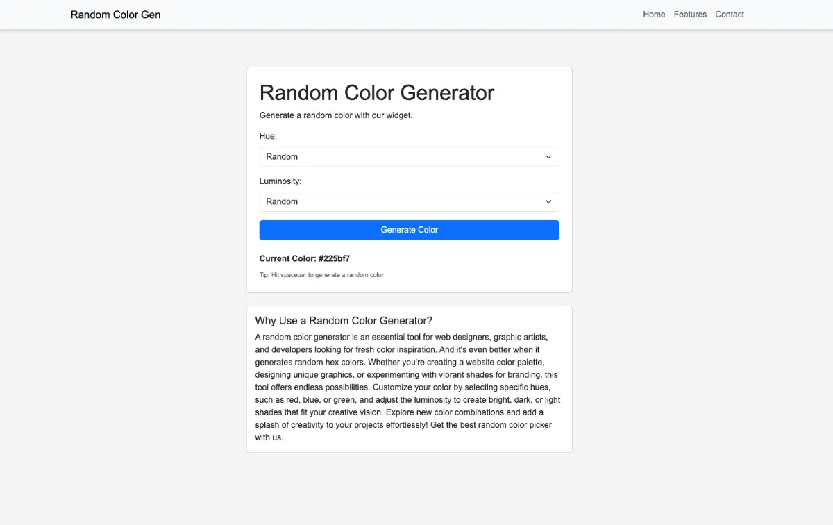 random color generator product image