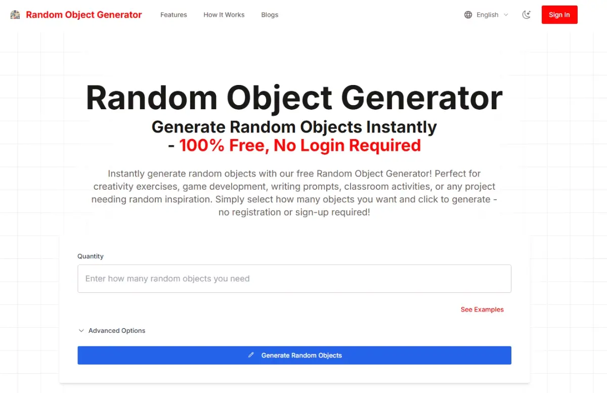Random Object Generator product image