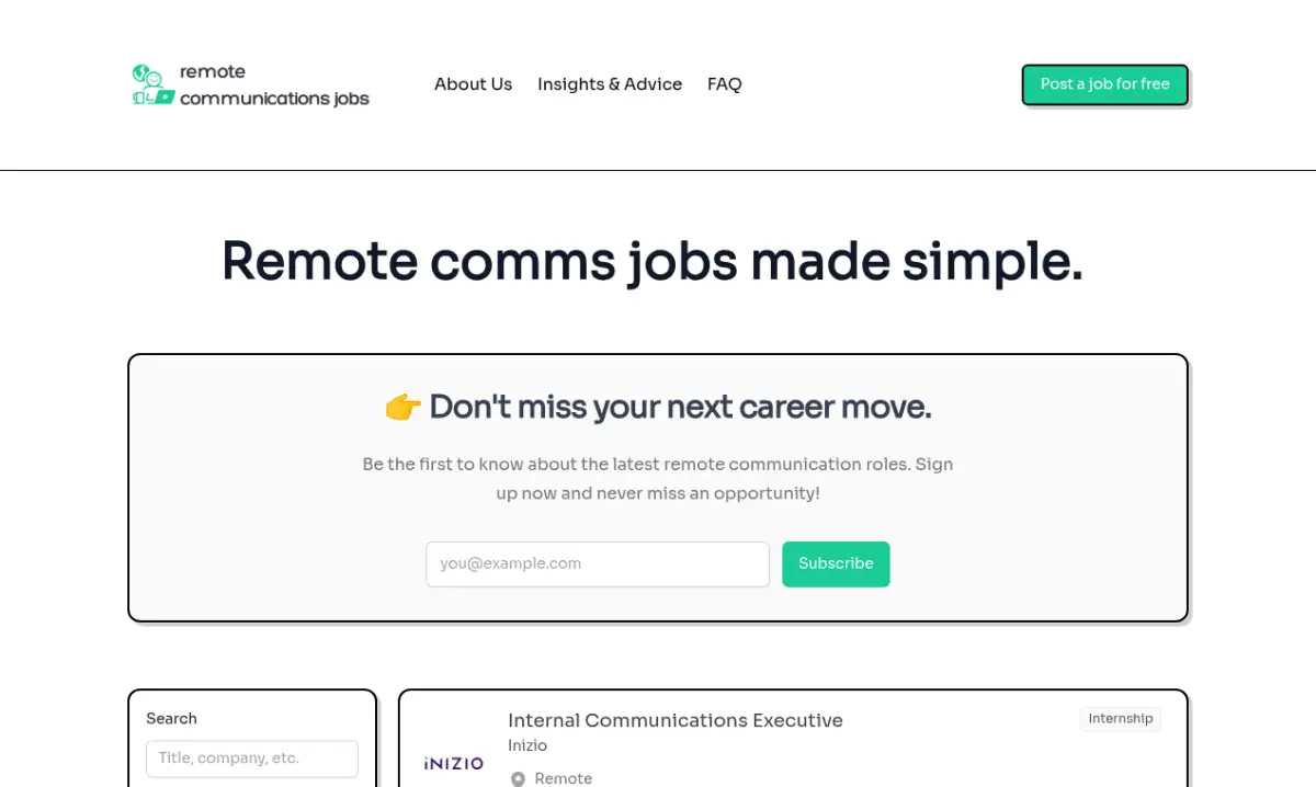Remote Communications Jobs product image