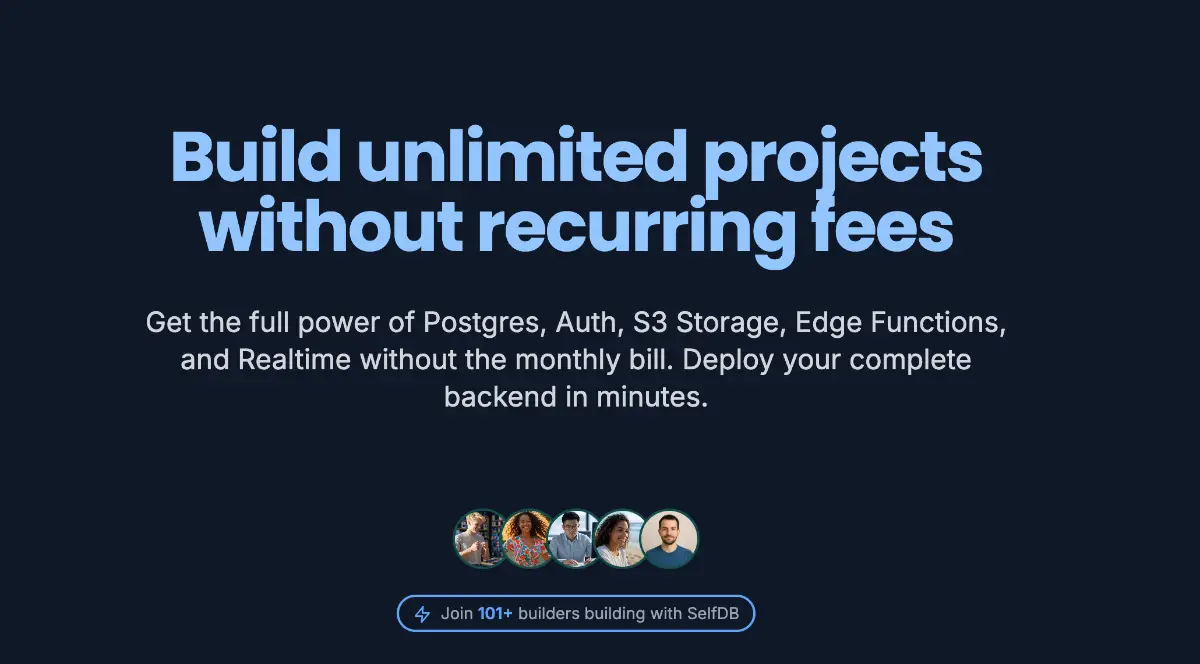 SelfDB product image